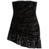Estelle Sequin Strapless Dress - Denny's