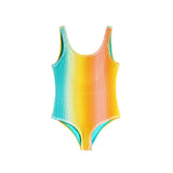 1pc Tie Dye Rib Bathing Suit - Denny's