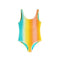 1pc Tie Dye Rib Bathing Suit - Denny's