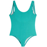 1pc Rib Bathing Suit