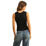 U Neck Ribbed Tank