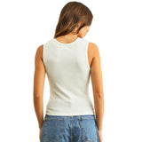 U Neck Ribbed Tank