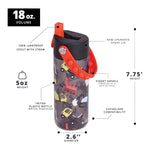 18 oz Trucks Clear Bottle Pop It Handle - Denny's