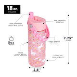 18 oz Unicorn Clear Bottle Pop It Handle - Denny's