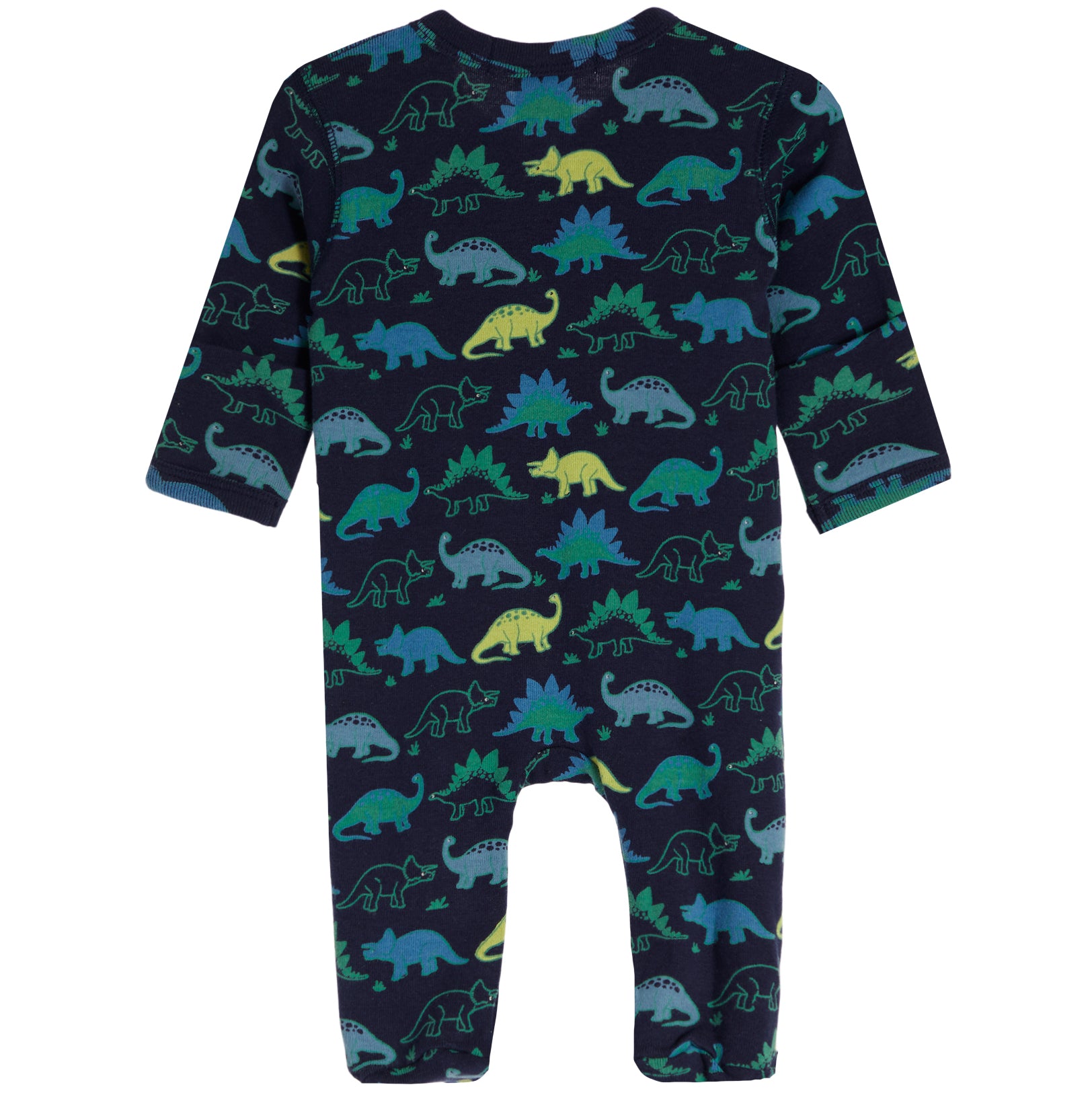Navy Dinos Footie - Denny's