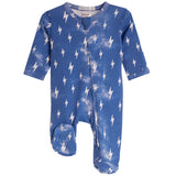 Denim Bolt Footie