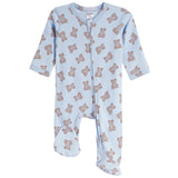 Blue Bowtie Bears Footie