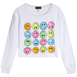 Allover Smiley Long Sleeve Top - Denny's