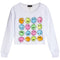 Allover Smiley Long Sleeve Top - Denny's