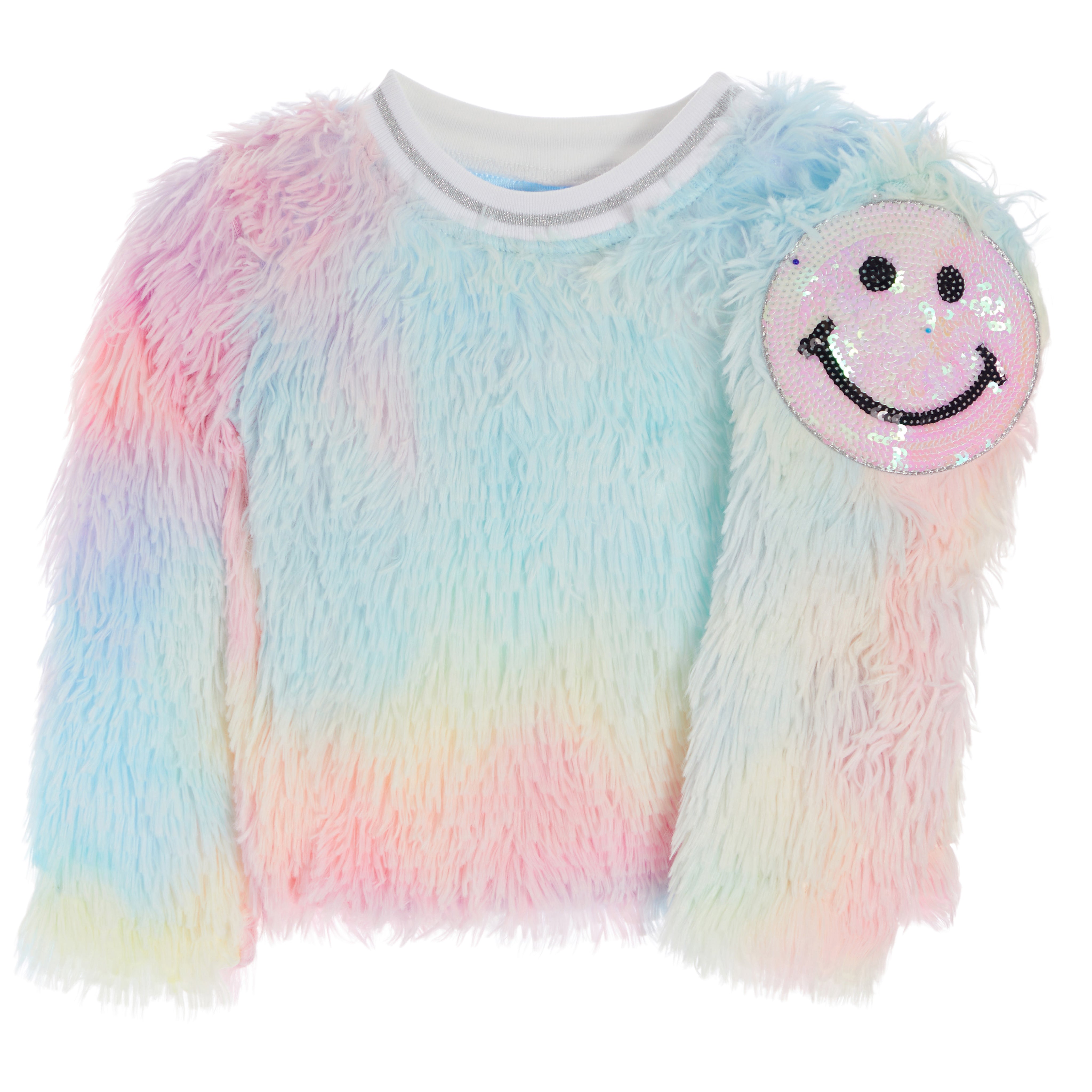 Tie Dye Smiley Shag Sweater - Denny's