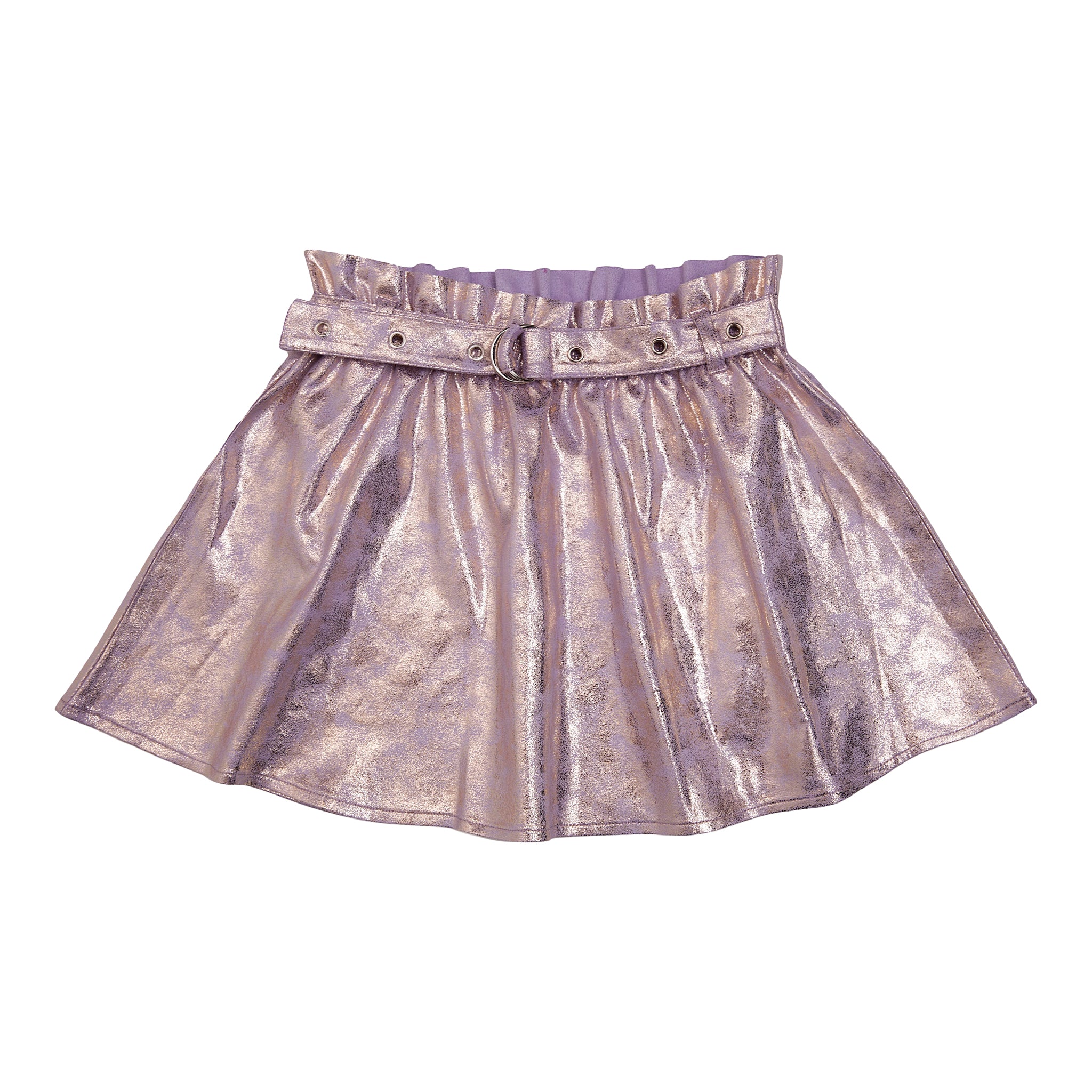 Metallic Belted Skirt - Denny's
