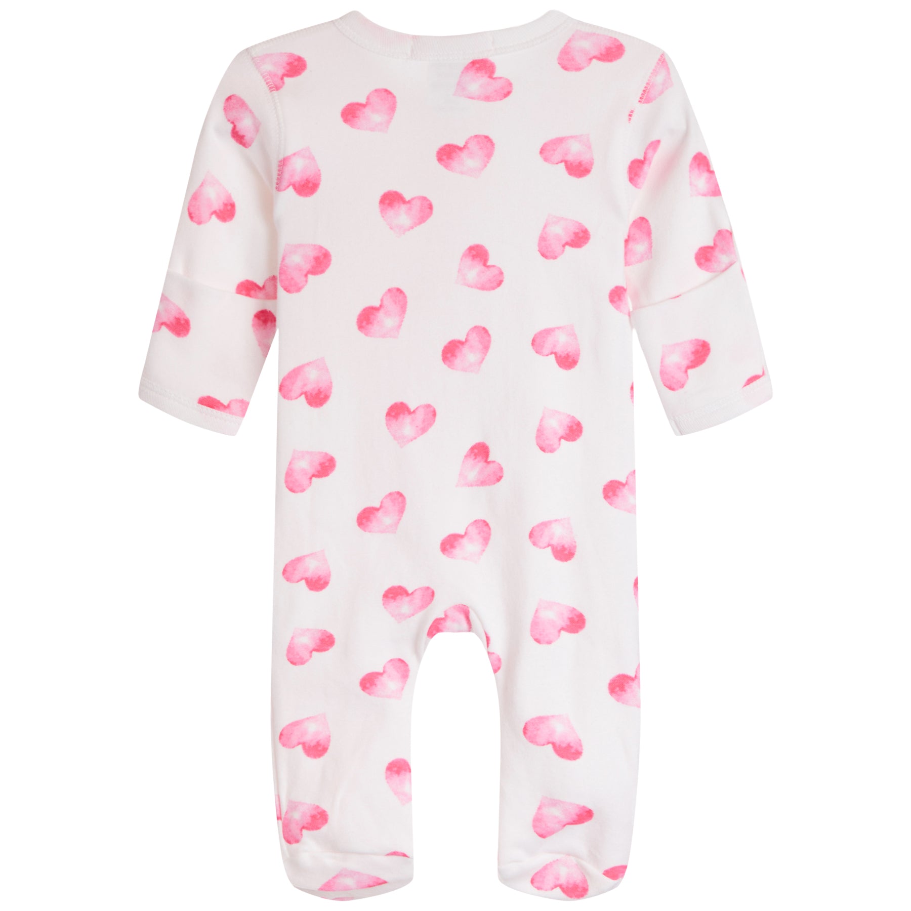 Watercolor Heart Footie - Denny's