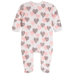 Footie Leopard Hearts - Denny's