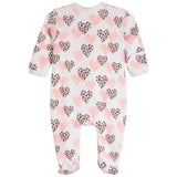 Footie Leopard Hearts - Denny's