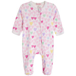 Pastel Heart Footie - Denny's