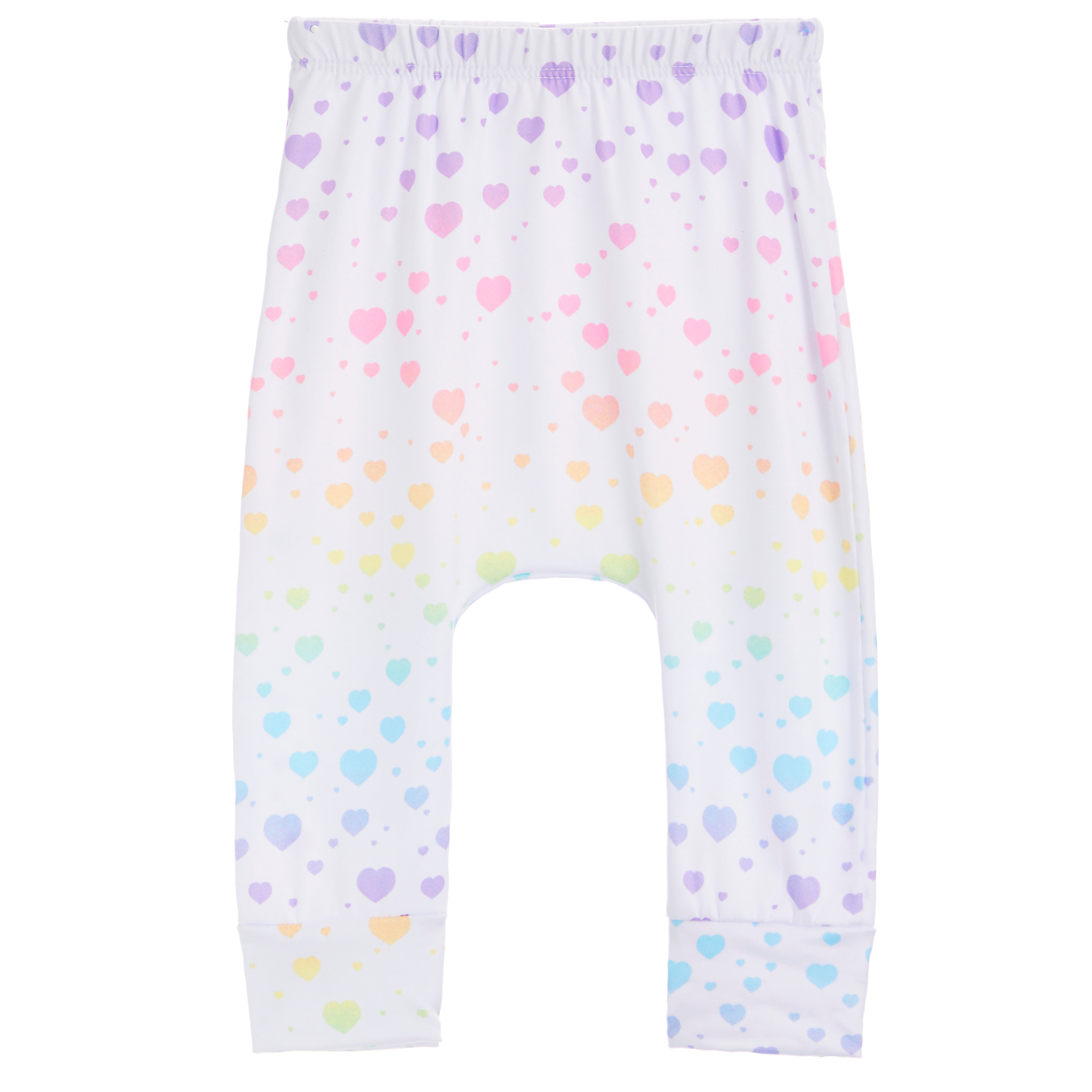 2pc Multi Pastel Heart Harem Set - Denny's