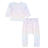 2pc Multi Pastel Heart Harem Set - Denny's
