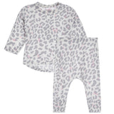 2pc Grey Leopard Pink Splatt Harem Set - Denny's