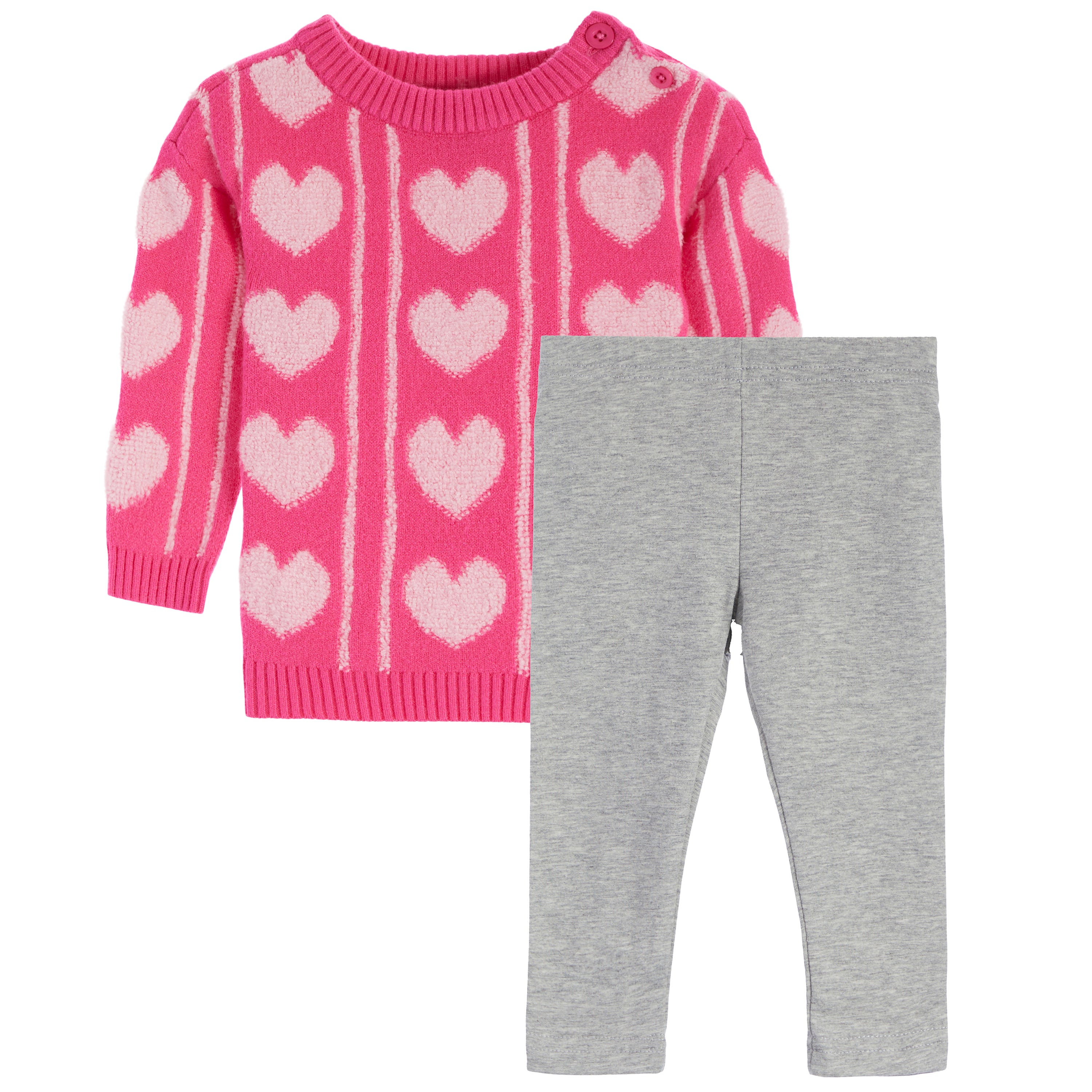 2pc Heart Sweater & Legging Set - Denny's