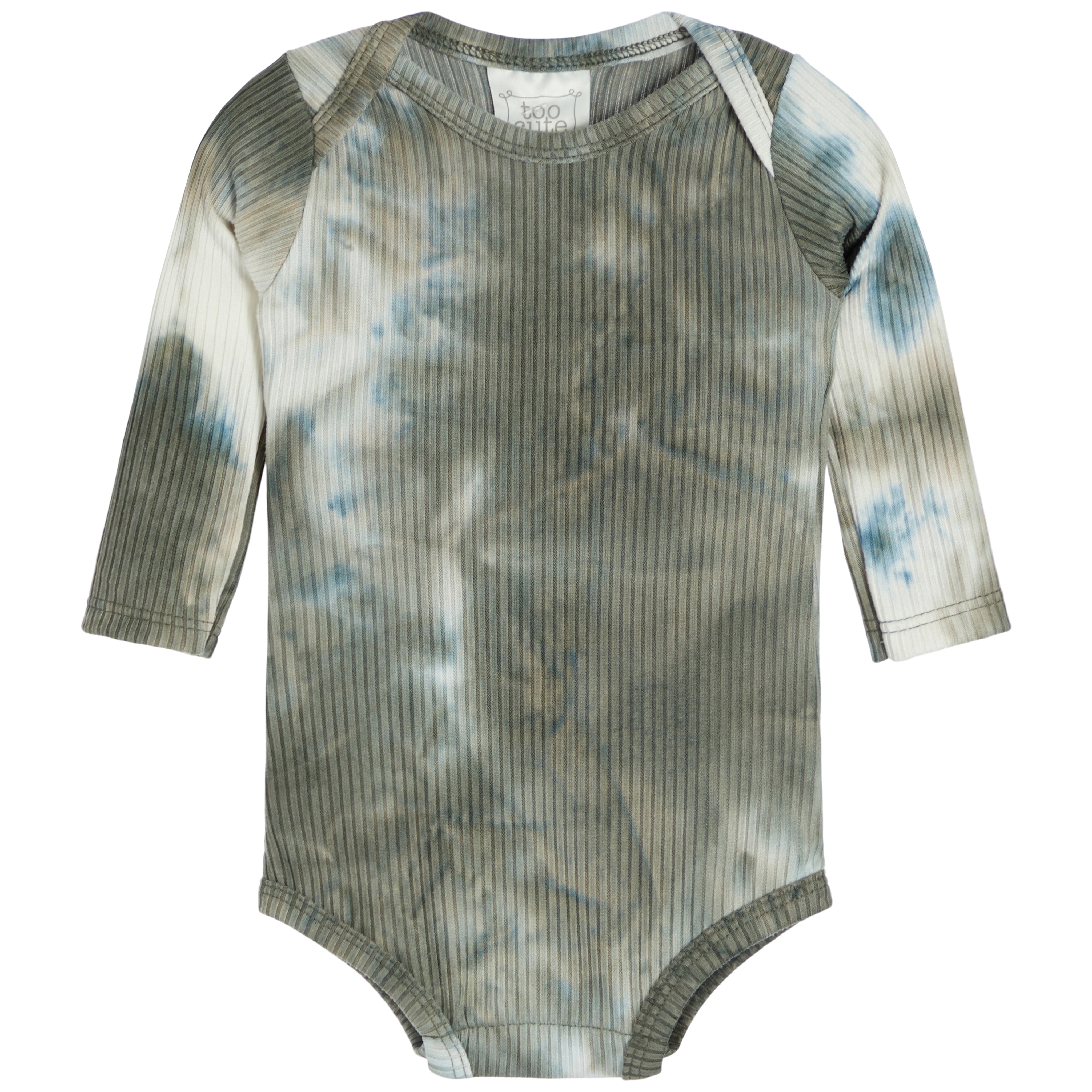2pc Olive & Blue Onesies Set - Denny's