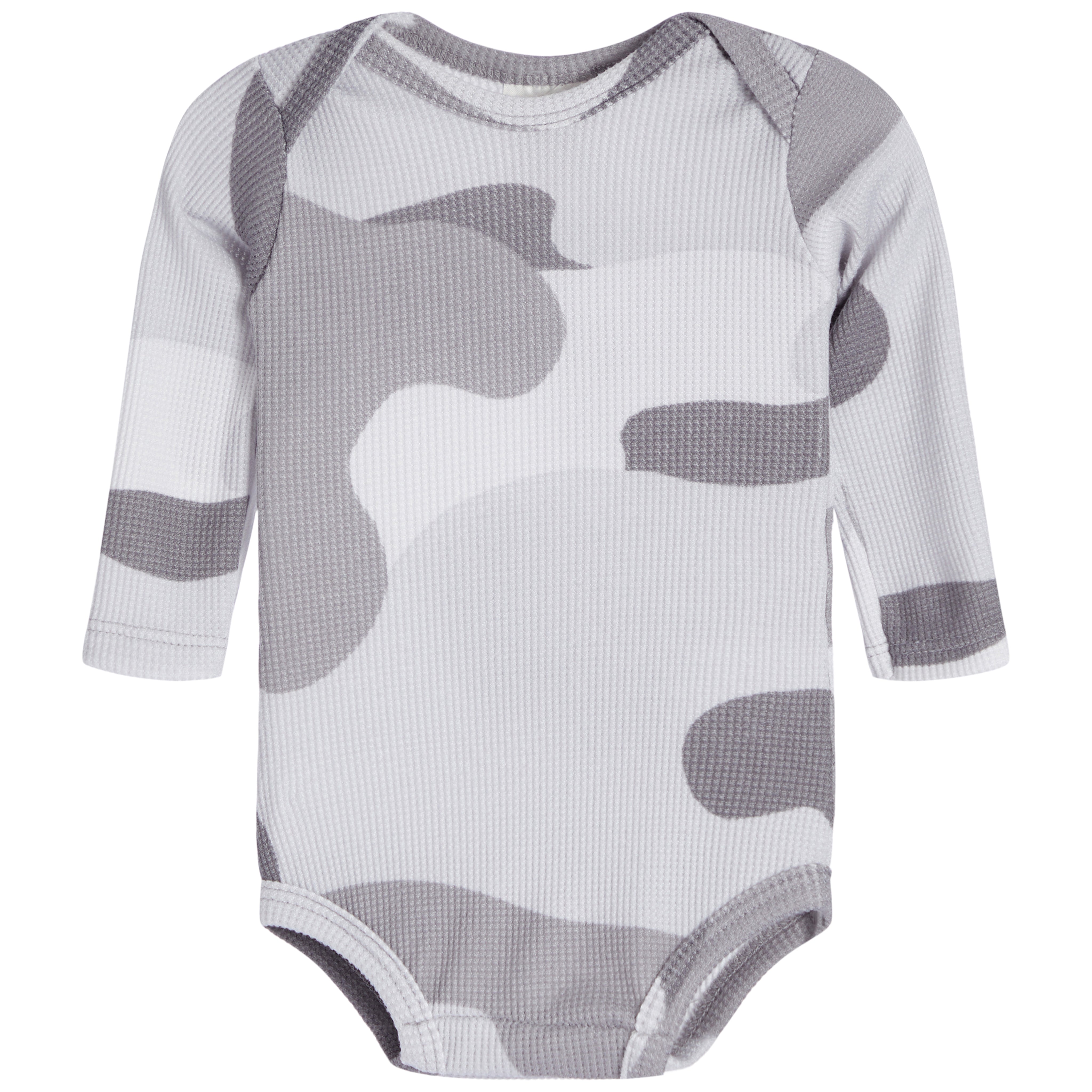 2pc Grey Camo Waffle Onesies Set - Denny's