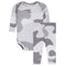 2pc Grey Camo Waffle Onesies Set - Denny's