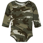 2pc Green Camo Knit Onesies Set - Denny's