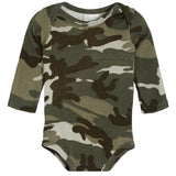2pc Green Camo Knit Onesies Set - Denny's