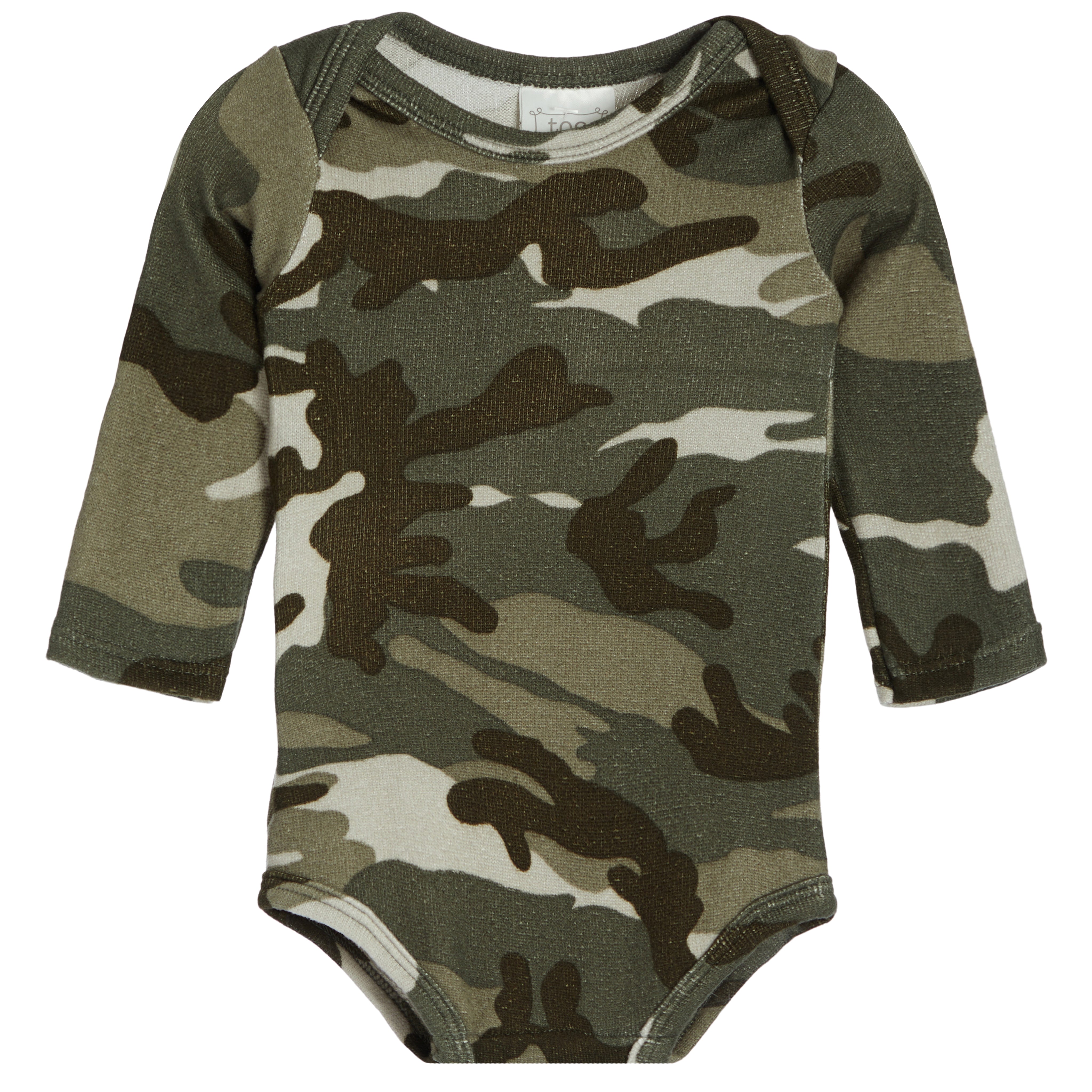 2pc Green Camo Knit Onesies Set - Denny's