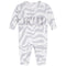 Zebra Ruffle Front Thermal Coverall - Denny's