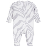 Zebra Ruffle Front Thermal Coverall - Denny's