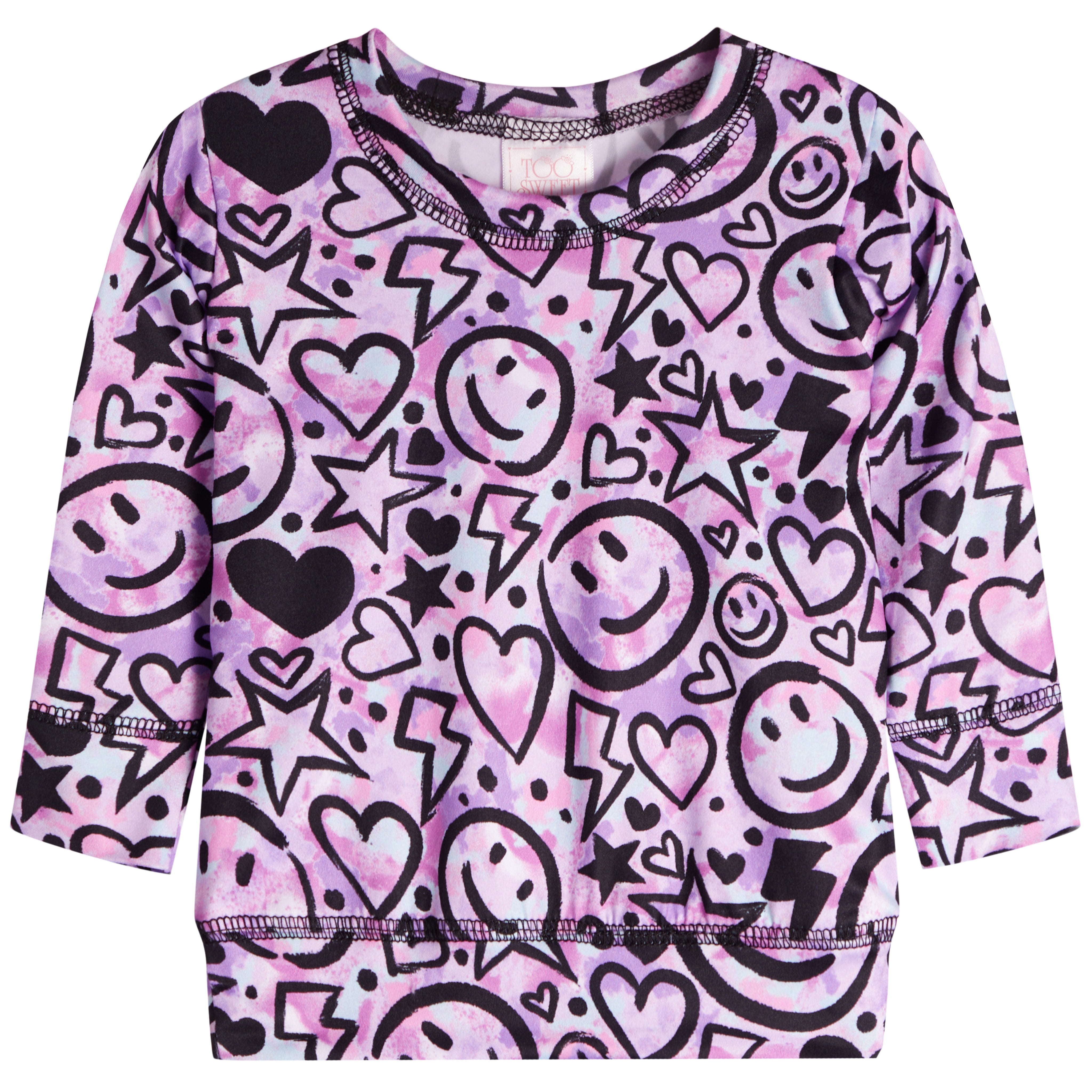 Tie Dye Smiley Sweatshirt - Denny's