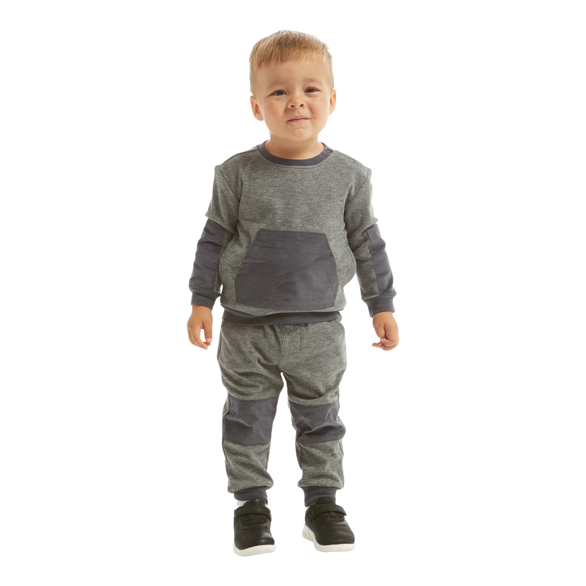 2pc Washed Charcoal Jog Set - Denny's