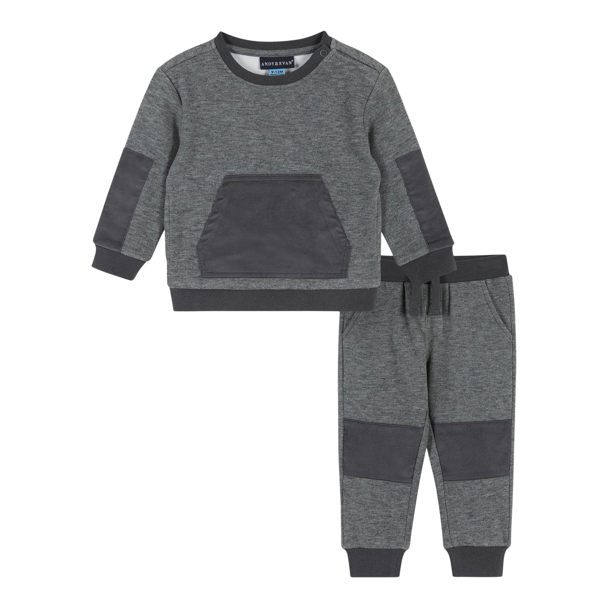 2pc Washed Charcoal Jog Set - Denny's