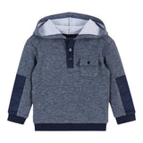 2pc Washed Navy Hooded Jog Set - Denny's