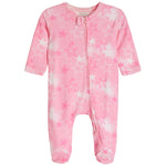 Pink Spray Star Footie - Denny's