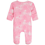 Pink Spray Star Footie - Denny's