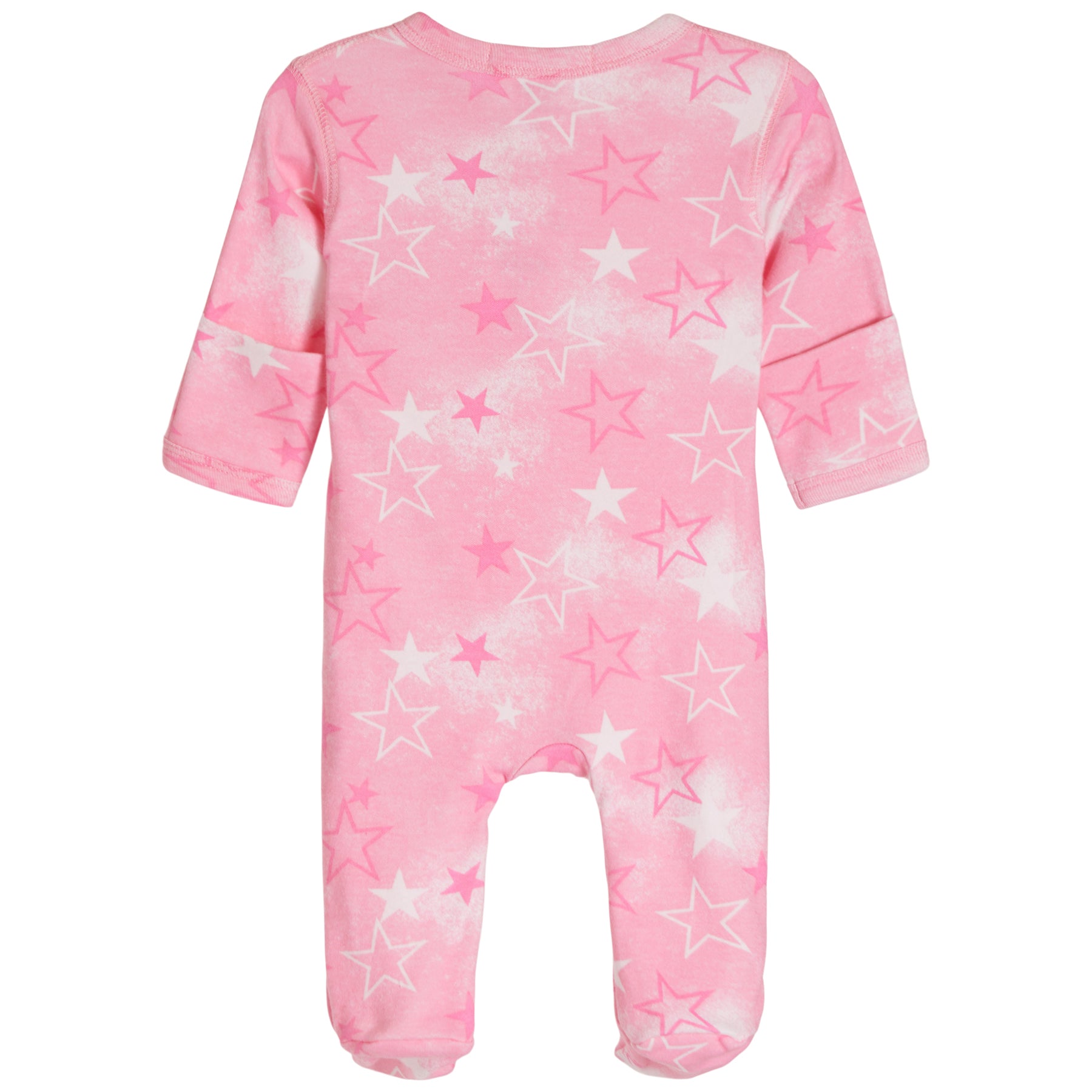 Pink Spray Star Footie - Denny's