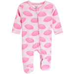 Pink Footballs Footie - Denny's