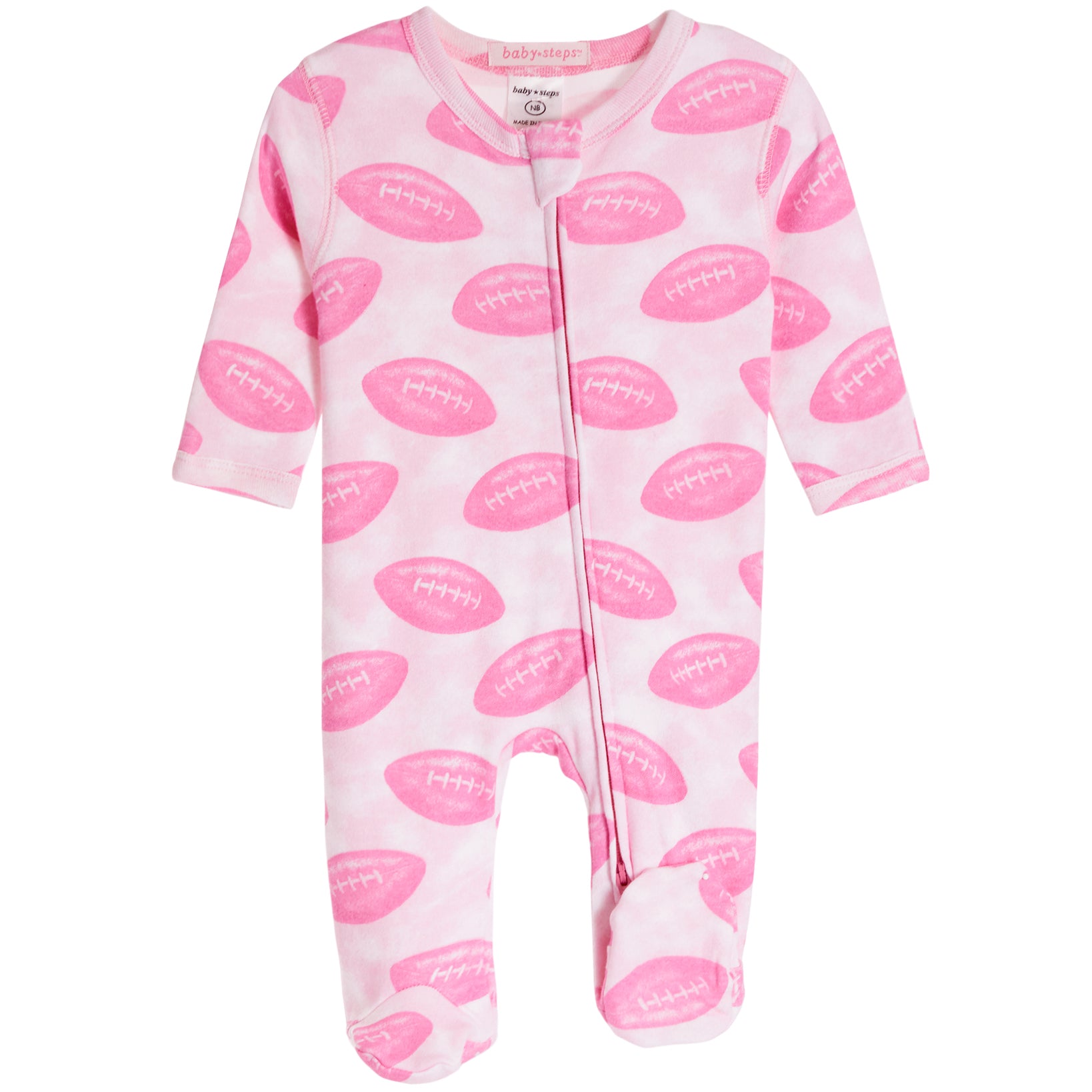Pink Footballs Footie - Denny's