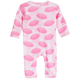 Pink Footballs Footie - Denny's