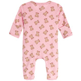 Pink Bow Bears Footie