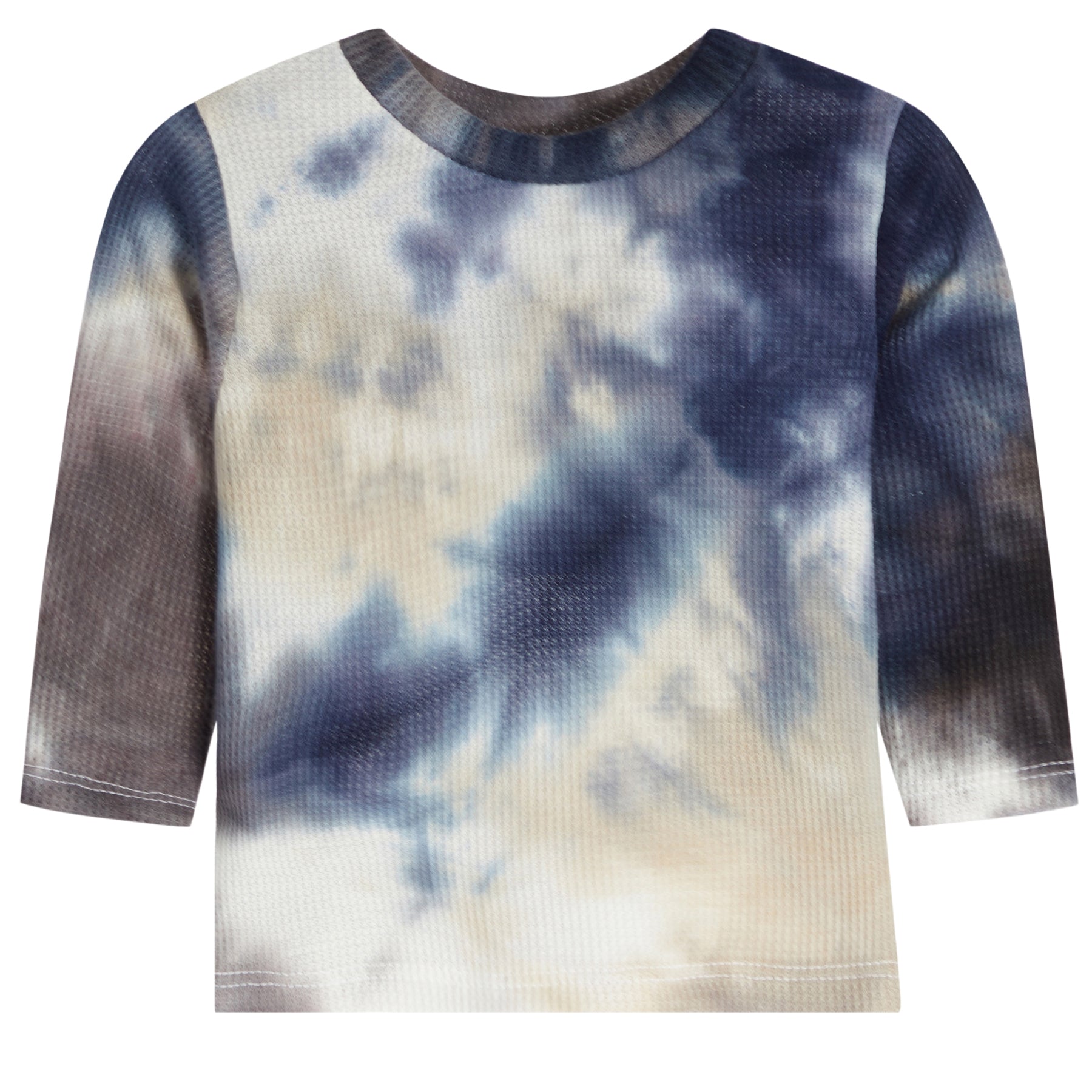 2pc Navy Tie Dye Thermal Baby Harem Set - Denny's