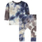 2pc Navy Tie Dye Thermal Baby Harem Set - Denny's
