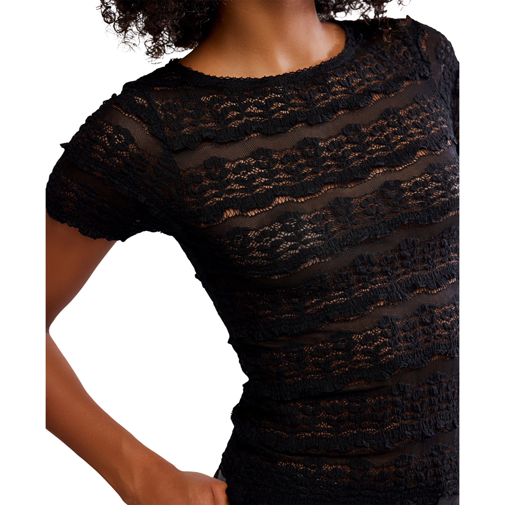 Angelina Lace Tee - Denny's