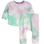 2pc Pastel Tie Dye Waffle Harem Set - Denny's