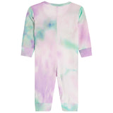Pastel Tie Dye Front Ruffle Waffle Coverall - Denny's