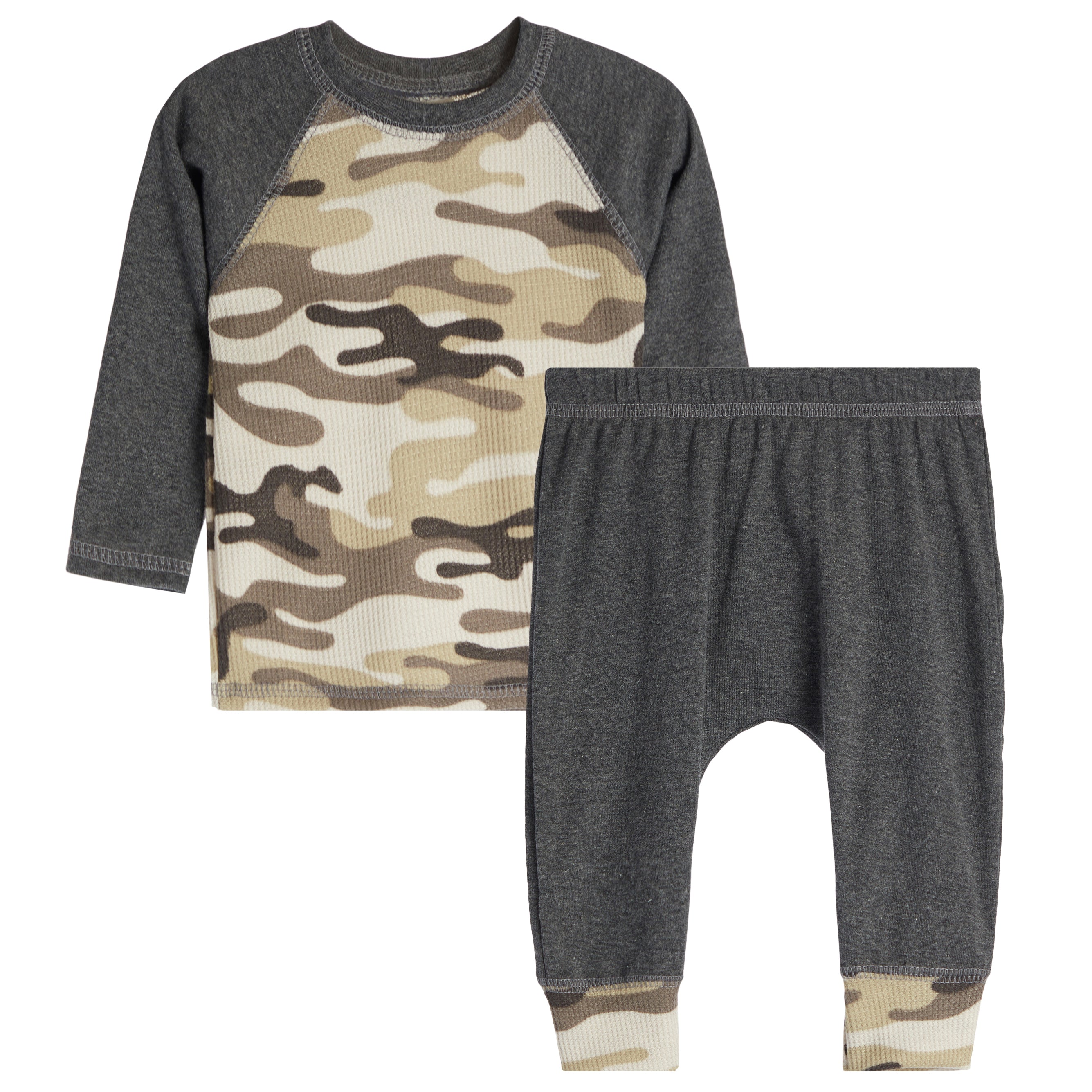 2pc Mocha Camo Baby Harem Set - Denny's