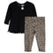 2pc Black Floral Legging Set - Denny's