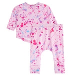 2pc Pink Splatter Harem Set - Denny's